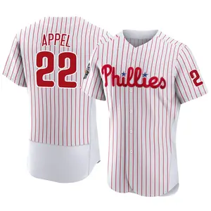 Mark Appel Philadelphia Phillies Authentic 2022 World Series Home Jersey - White
