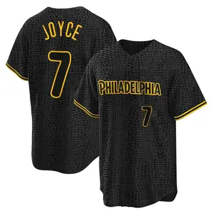 Matt Joyce Philadelphia Phillies Replica Snake Skin City Jersey - Black