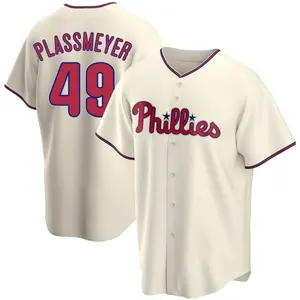 Michael Plassmeyer Philadelphia Phillies Replica Alternate Jersey - Cream