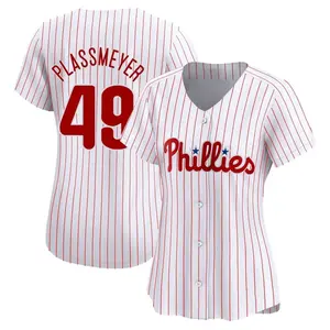 Michael Plassmeyer Philadelphia Phillies Women's Limited Home Jersey - White
