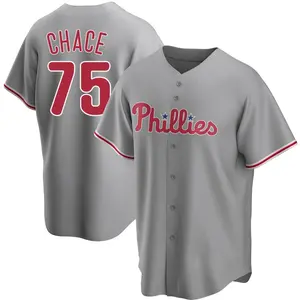 Moises Chace Philadelphia Phillies Replica Road Jersey - Gray