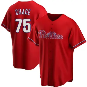 Moises Chace Philadelphia Phillies Youth Replica Alternate Jersey - Red