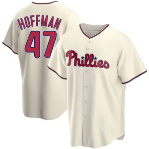 Nolan Hoffman Philadelphia Phillies Youth Replica Alternate Jersey - Cream