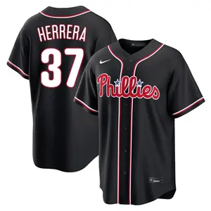 Odubel Herrera Philadelphia Phillies Youth Replica Fashion Out Jersey - Black