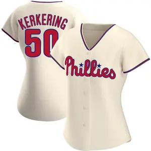 Orion Kerkering Philadelphia Phillies Women's Replica Alternate Jersey - Cream