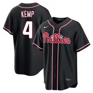 Otto Kemp Philadelphia Phillies Replica Fashion Out Jersey - Black