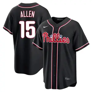 Richie Allen Philadelphia Phillies Replica Fashion Out Jersey - Black
