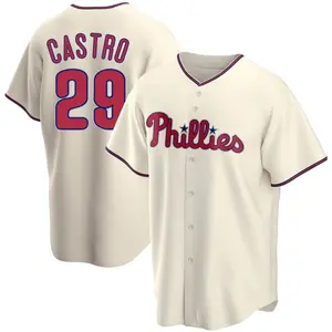 Rodolfo Castro Philadelphia Phillies Youth Replica Alternate Jersey - Cream
