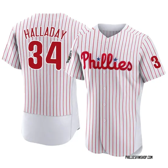 Roy Halladay Philadelphia Phillies Authentic 2022 World Series Home Jersey - White