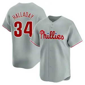 Roy Halladay Philadelphia Phillies Limited Away Jersey - Gray
