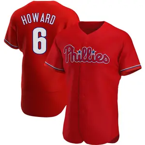 Ryan Howard Philadelphia Phillies Authentic Alternate Jersey - Red