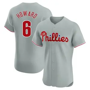 Ryan Howard Philadelphia Phillies Elite Road Jersey - Gray