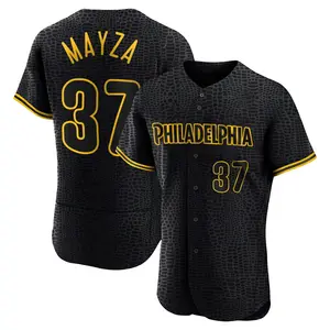 Tim Mayza Philadelphia Phillies Authentic Snake Skin City Jersey - Black