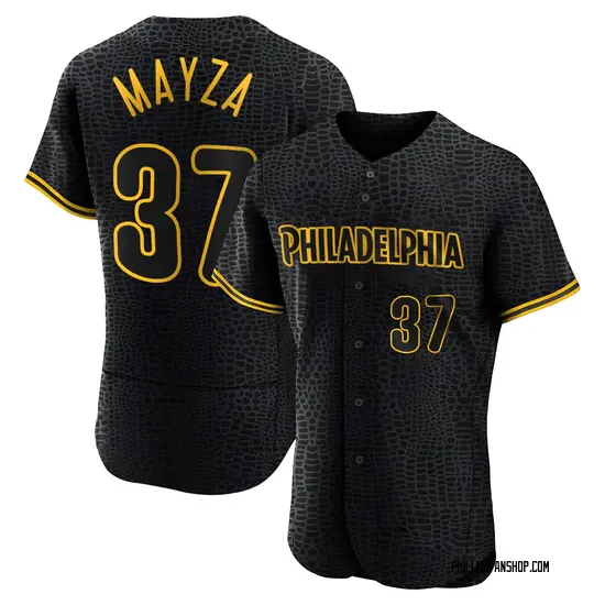 Tim Mayza Philadelphia Phillies Authentic Snake Skin City Jersey - Black