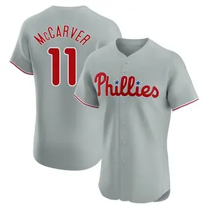Tim McCarver Philadelphia Phillies Elite Road Jersey - Gray