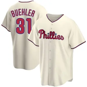 Walker Buehler Philadelphia Phillies Replica Alternate Jersey - Cream