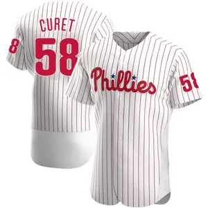Yoniel Curet Philadelphia Phillies Authentic Home Jersey - White