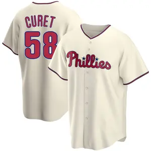 Yoniel Curet Philadelphia Phillies Youth Replica Alternate Jersey - Cream