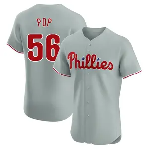 Zach Pop Philadelphia Phillies Elite Road Jersey - Gray