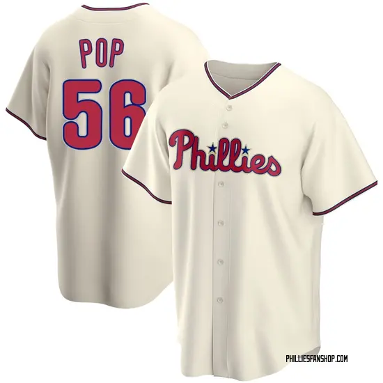 Zach Pop Philadelphia Phillies Replica Alternate Jersey - Cream
