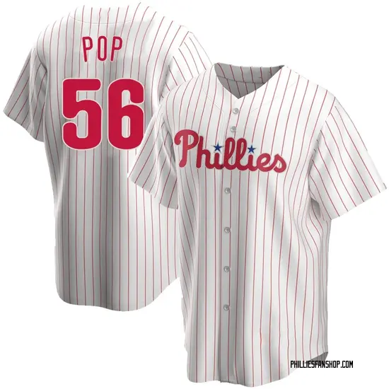 Zach Pop Philadelphia Phillies Replica Home Jersey - White