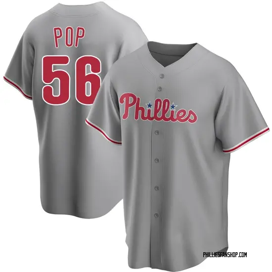 Zach Pop Philadelphia Phillies Replica Road Jersey - Gray