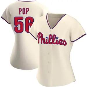 Zach Pop Philadelphia Phillies Women's Authentic Alternate Jersey - Cream