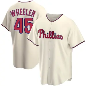 Zack Wheeler Philadelphia Phillies Replica Alternate Jersey - Cream