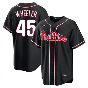 Zack Wheeler Philadelphia Phillies Replica Fashion Out Jersey - Black