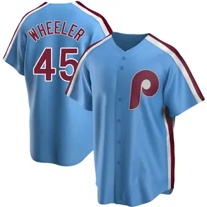 Zack Wheeler Philadelphia Phillies Replica Road Cooperstown Collection Jersey - Light Blue