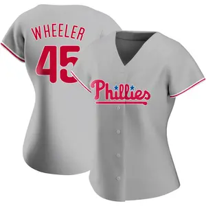Zack Wheeler Philadelphia Phillies Women's Authentic Road Jersey - Gray