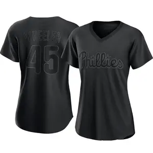 Zack Wheeler Philadelphia Phillies Women's Replica Pitch Fashion Jersey - Black
