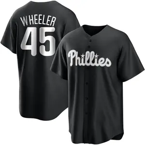 Zack Wheeler Philadelphia Phillies Youth Replica Black/ Jersey - White